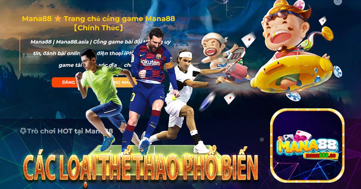 Các loại thể thao phổ biến